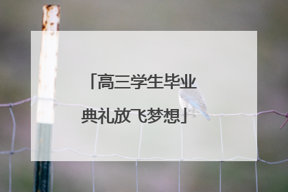 高三学生毕业典礼放飞梦想