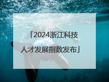 2024浙江科技人才发展指数发布