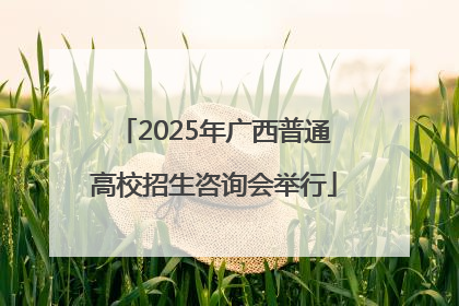 2025年广西普通高校招生咨询会举行