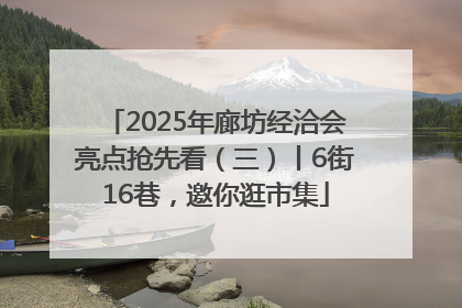2025年廊坊经洽会亮点抢先看（三）丨6街16巷，邀你逛市集