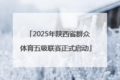 2025年陕西省群众体育五级联赛正式启动