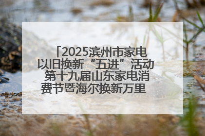 2025滨州市家电以旧换新“五进”活动 第十九届山东家电消费节暨海尔换新万里 行山东站全面启动