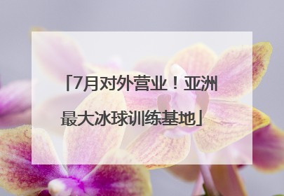 7月对外营业！亚洲最大冰球训练基地