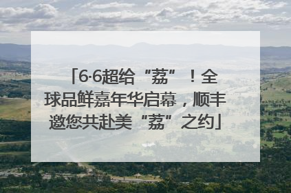6·6超给“荔”！全球品鲜嘉年华启幕，顺丰邀您共赴美“荔”之约