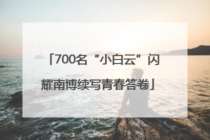 700名“小白云”闪耀南博续写青春答卷