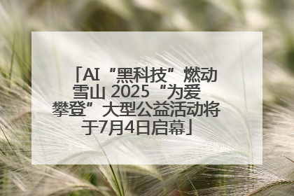 AI“黑科技”燃动雪山 2025“为爱攀登”大型公益活动将于7月4日启幕