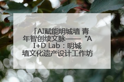 AI赋能明城墙 青年智创续文脉——“AI+D Lab：明城墙文化遗产设计工作坊”在南京开营
