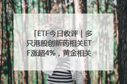 ETF今日收评｜多只港股创新药相关ETF涨超4%，黄金相关ETF跌逾1%